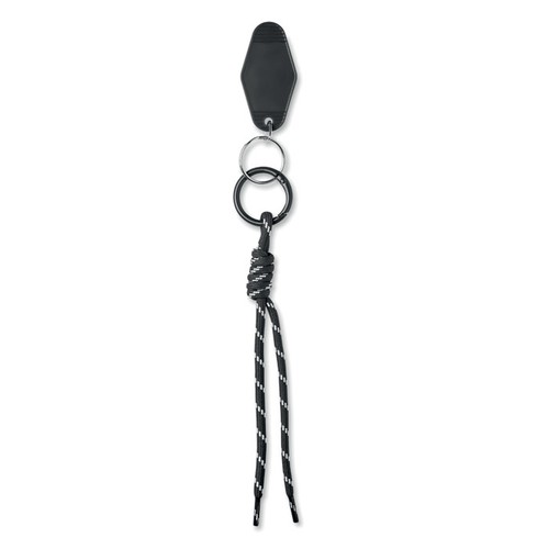 black KEYBRAID Llavero cuerda trenzada