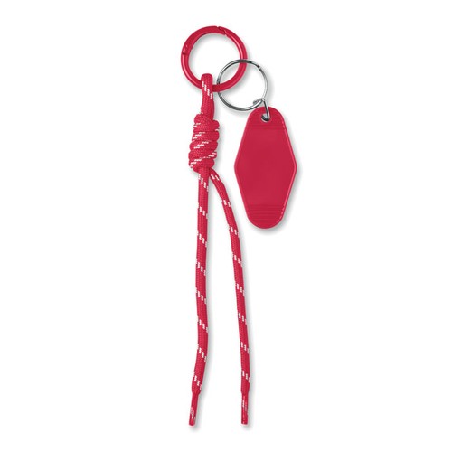 red KEYBRAID Llavero cuerda trenzada