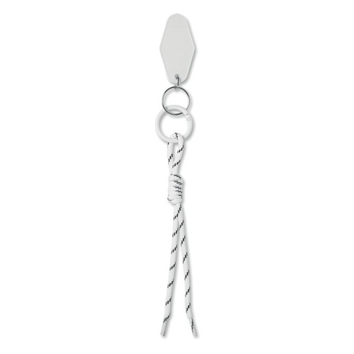 white KEYBRAID Llavero cuerda trenzada
