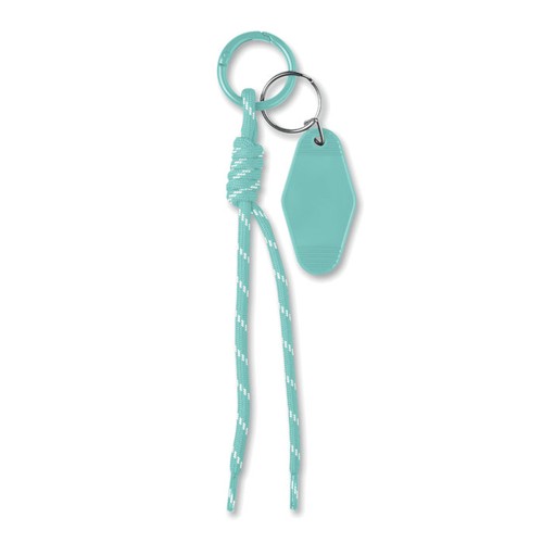 verde menta KEYBRAID Llavero cuerda trenzada