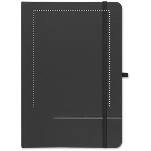 Emplacement de marquage : sur le devant du carnet