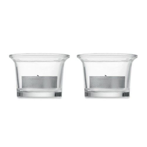 madera IRONDLE Porta velas con soporte