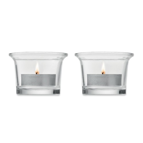 madera IRONDLE Porta velas con soporte