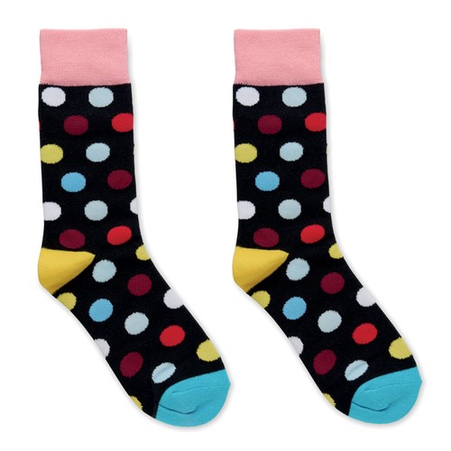 black FUNNY L Calcetines estampados alegres