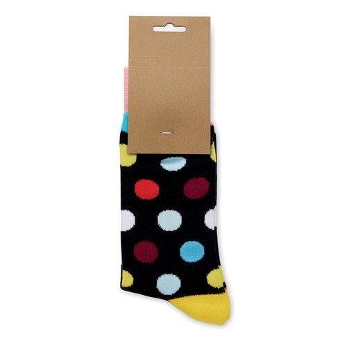 black FUNNY L Calcetines estampados alegres