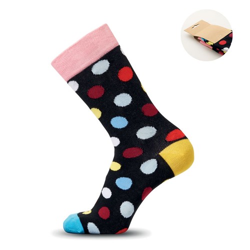 black FUNNY L Calcetines estampados alegres