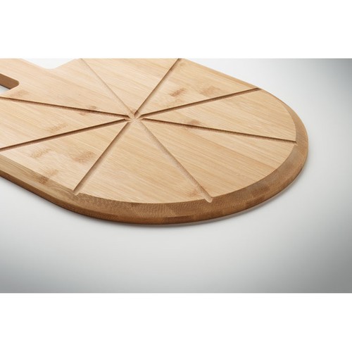 madera NAPOLITANA Tabla cortador pizza de bambú