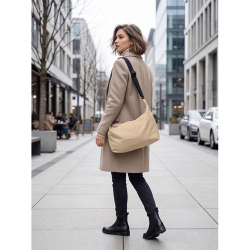 kaki SLING Bolsa urbana cruzada de nailon