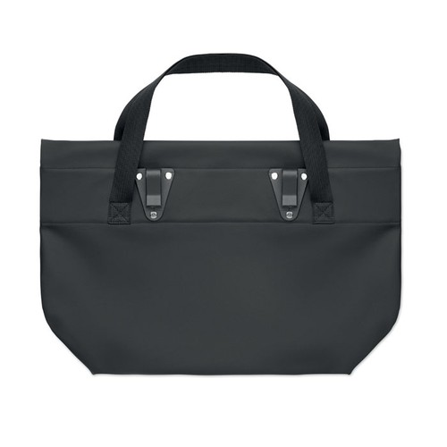 black RIDE TOTE BAG Bolsa de PU para bicicleta 10L