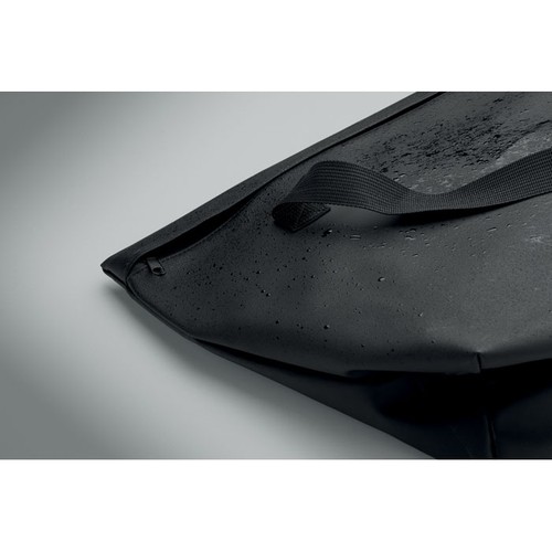 black RIDE TOTE BAG Bolsa de PU para bicicleta 10L