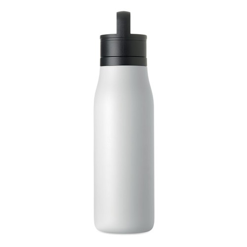 white EMPIRE Botella de doble pared 500 ml