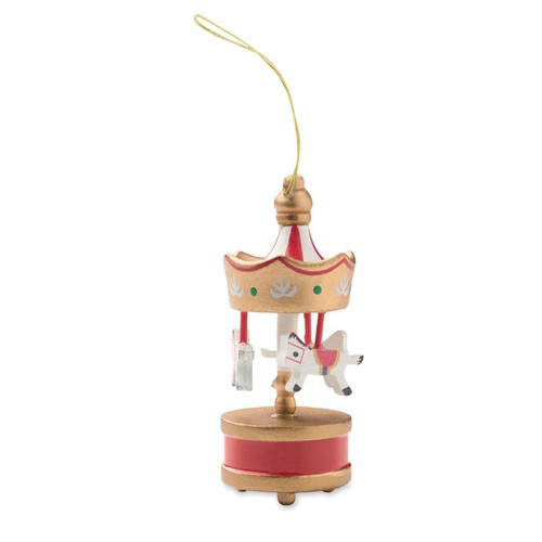 dorado WHIRL Adorno carrusel de madera