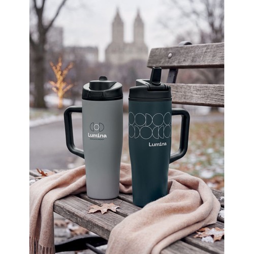 gray ATLANTA Vaso de doble pared 900 ml