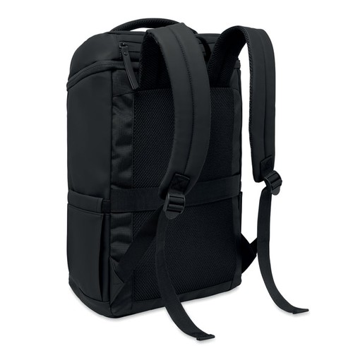 black BOULDER Mochila PU para portátil 15