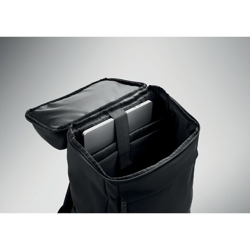 black BOULDER Mochila PU para portátil 15