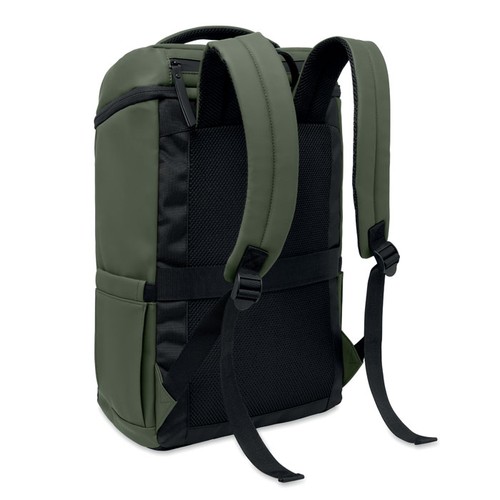 verde oscuro BOULDER Mochila PU para portátil 15