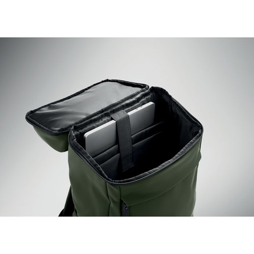 verde oscuro BOULDER Mochila PU para portátil 15