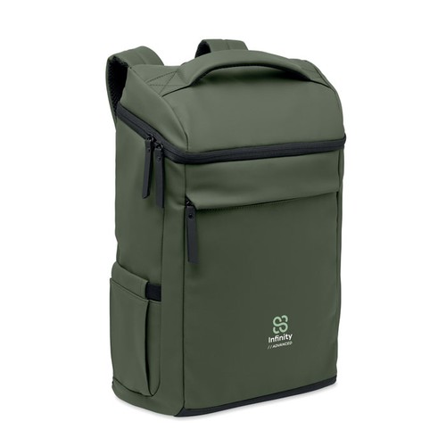 verde oscuro BOULDER Mochila PU para portátil 15