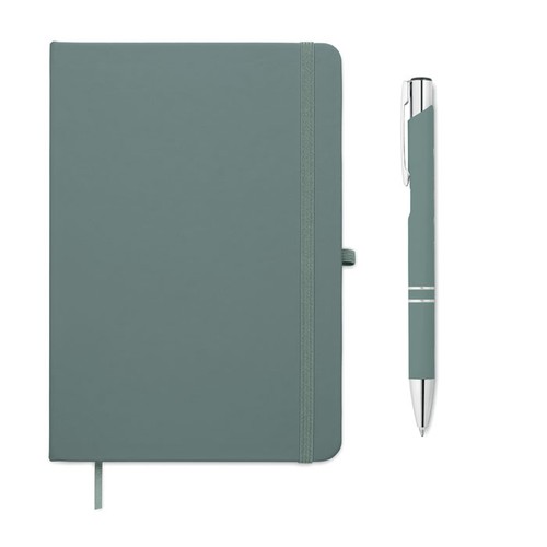 azul petróleo ARCOPEN Set libreta A5 PU y boligrafo