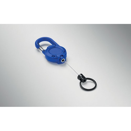 azulón STIBA Porta credenciales retráctil