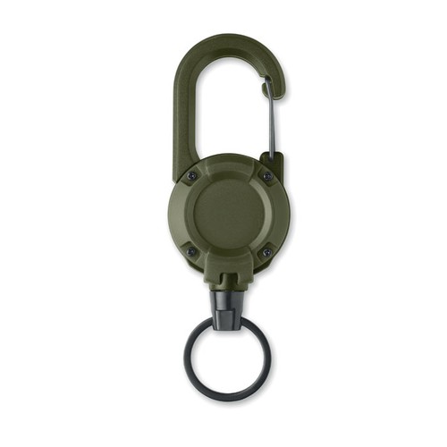 ejército verde STIBA Porta credenciales retráctil