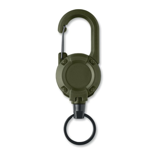 ejército verde STIBA Porta credenciales retráctil