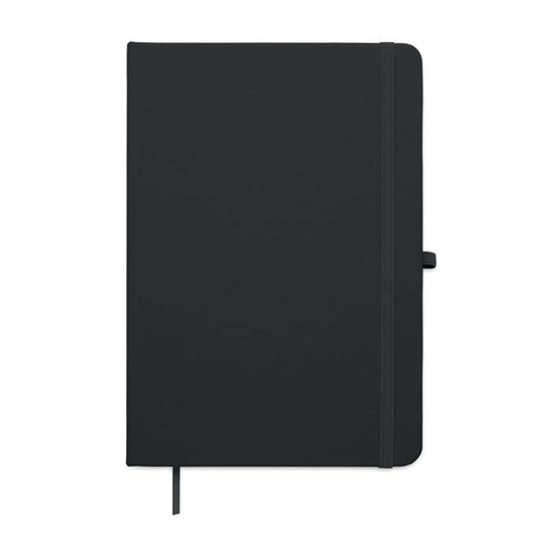 black ARCOLOOP Libreta A5 de PU reciclado