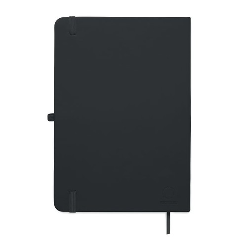 black ARCOLOOP Libreta A5 de PU reciclado