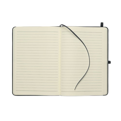 black ARCOLOOP Libreta A5 de PU reciclado
