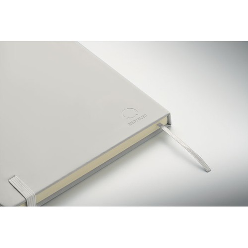 white ARCOLOOP Libreta A5 de PU reciclado