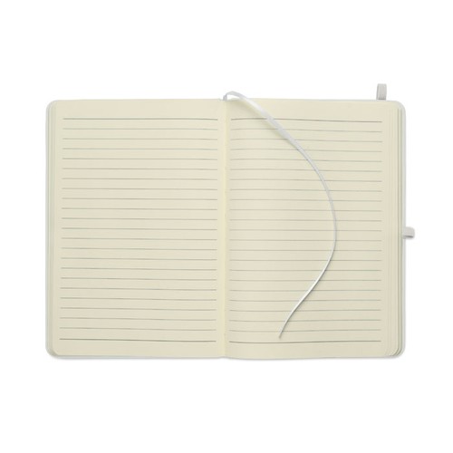 white ARCOLOOP Libreta A5 de PU reciclado