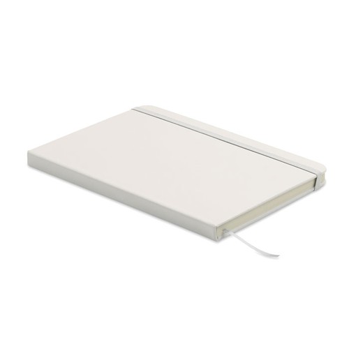 white ARCOLOOP Libreta A5 de PU reciclado