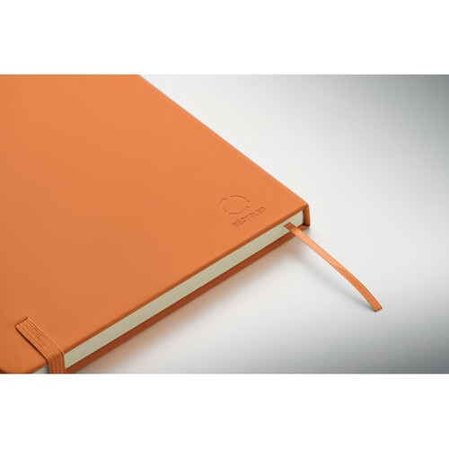 orange ARCOLOOP Libreta A5 de PU reciclado