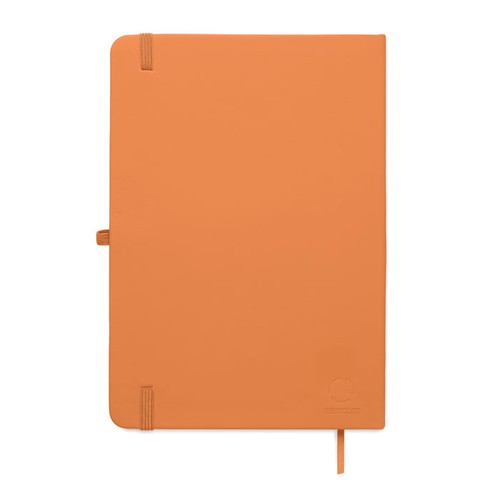 orange ARCOLOOP Libreta A5 de PU reciclado