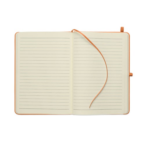 orange ARCOLOOP Libreta A5 de PU reciclado