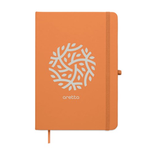 orange ARCOLOOP Libreta A5 de PU reciclado