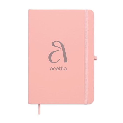 rosa bebé ARCOLOOP Libreta A5 de PU reciclado