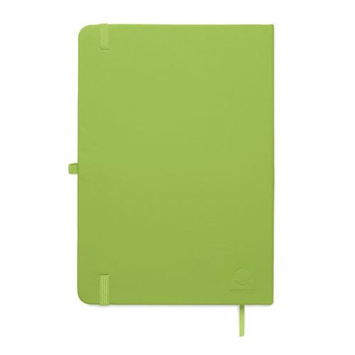 verde lima ARCOLOOP Libreta A5 de PU reciclado