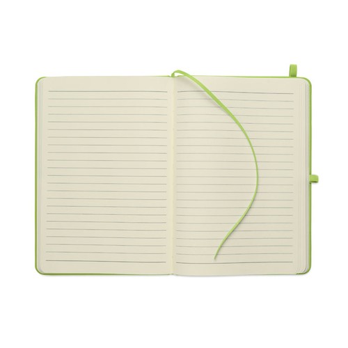verde lima ARCOLOOP Libreta A5 de PU reciclado