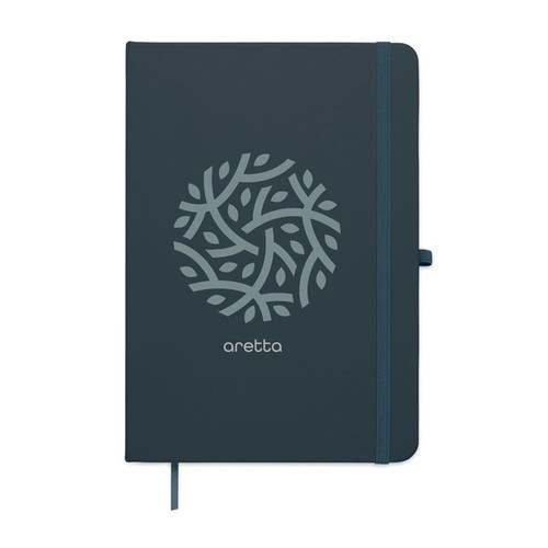 azul marino ARCOLOOP Libreta A5 de PU reciclado