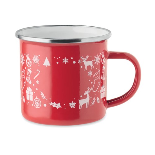 red SEASOMEL Taza esmaltada Navidad 300 ml