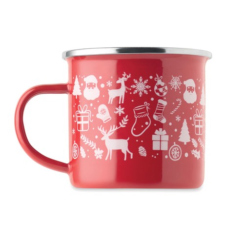 red SEASOMEL Taza esmaltada Navidad 300 ml
