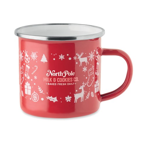 red SEASOMEL Taza esmaltada Navidad 300 ml