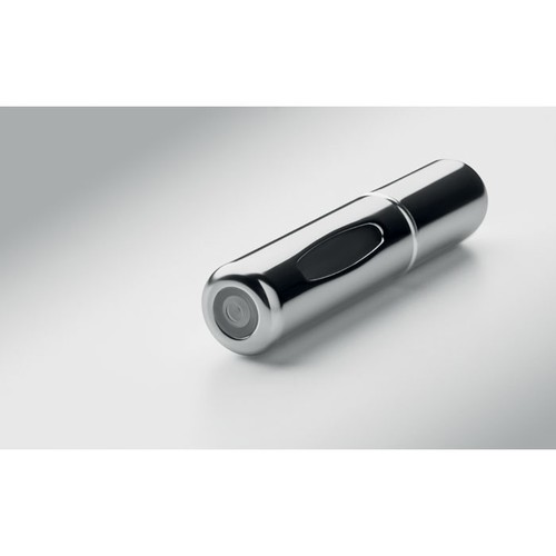 plateado brillante SPRAY Atomizador recargable de 5 ml