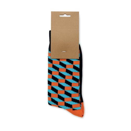 orange FUNNY M Calcetines estampados alegres