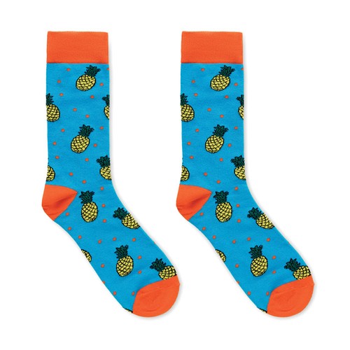 turquesa FUNNY M Calcetines estampados alegres