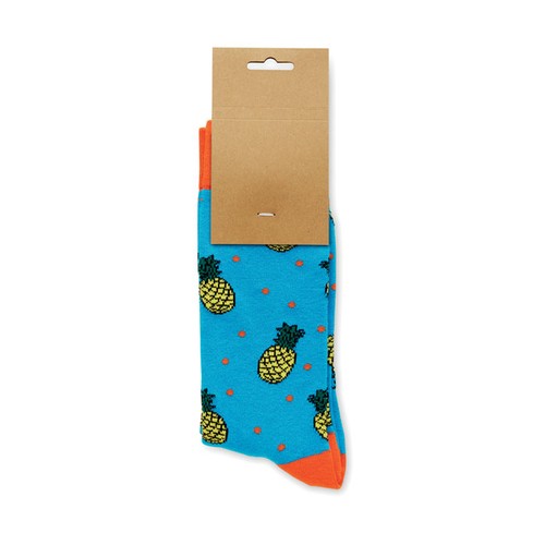 turquesa FUNNY M Calcetines estampados alegres