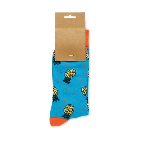 turquesa FUNNY M Calcetines estampados alegres