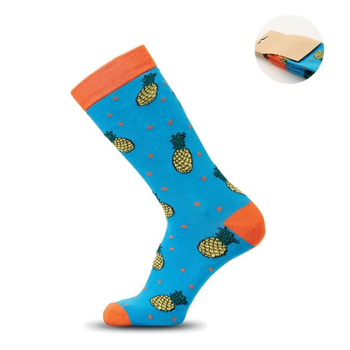 turquesa FUNNY M Calcetines estampados alegres