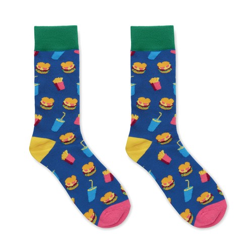 azulón FUNNY M Calcetines estampados alegres